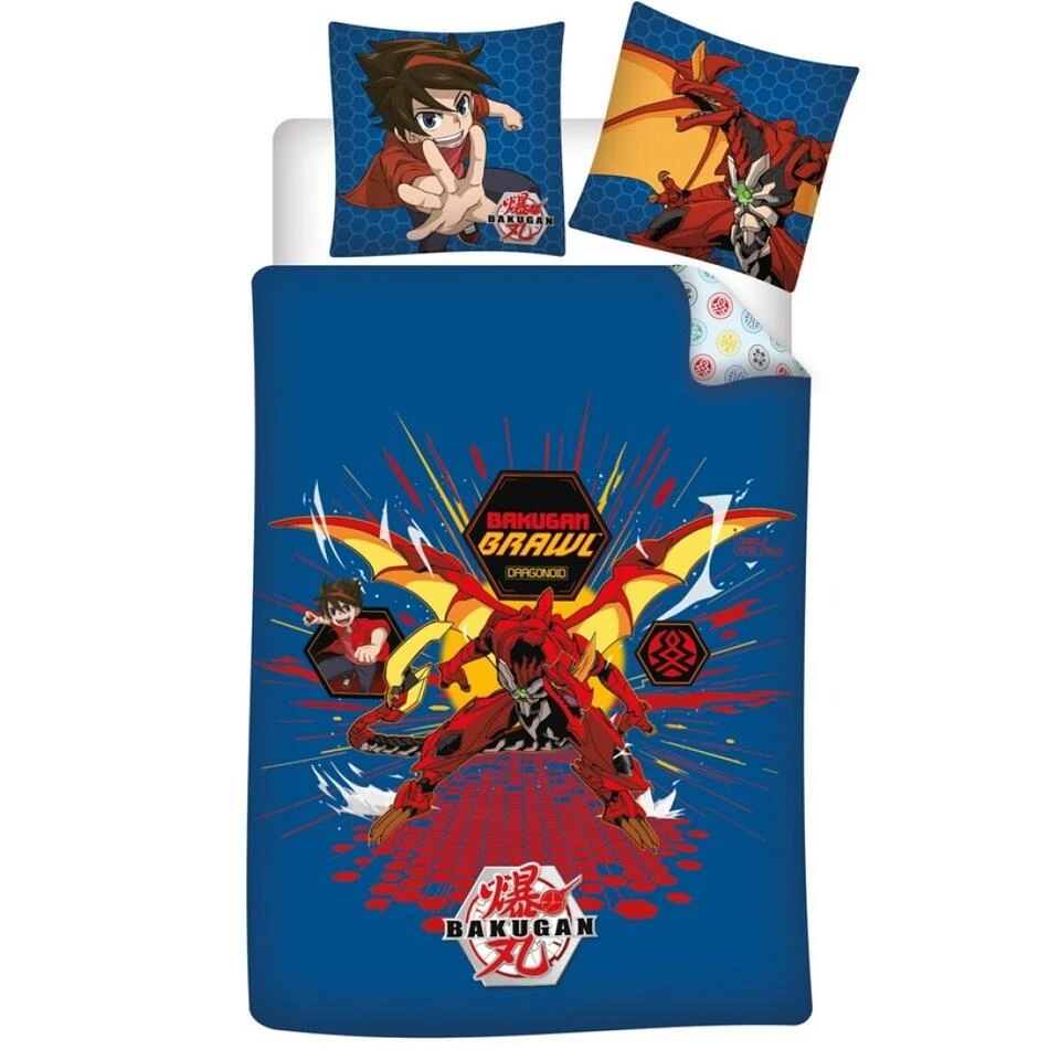 Bakugan Dekbedovertrek Brawl - Eenpersoons - 140 X 200 Cm - Polyester 3 Bakugan Dekbedovertrek Brawl - Eenpersoons - 140 X 200 Cm - Polyester