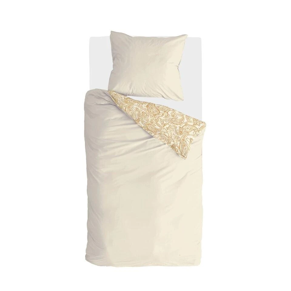 Walra - Dekbedovertrek Perfect Paisley - 140x220 Cm - Geel 3 Walra - Dekbedovertrek Perfect Paisley - 140x220 Cm - Geel