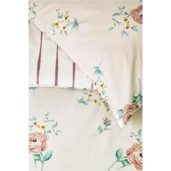 Walra - Dekbedovertrek Red Roses - 200x220 Cm - Off White -Leen Bakker Winkel 1000034081 0102
