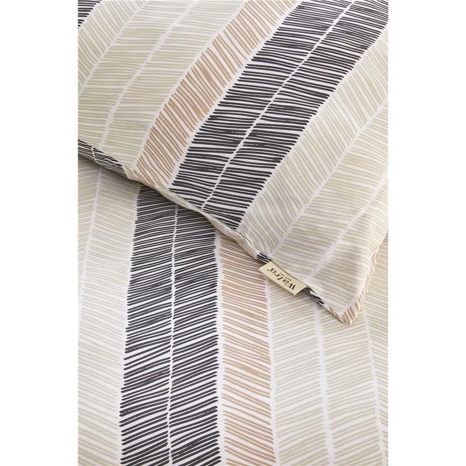 Walra - Dekbedovertrek Remade Drawing Fishbones - 200x220 Cm - Off White 4 Walra - Dekbedovertrek Remade Drawing Fishbones - 200x220 Cm - Off White - Afbeelding 2