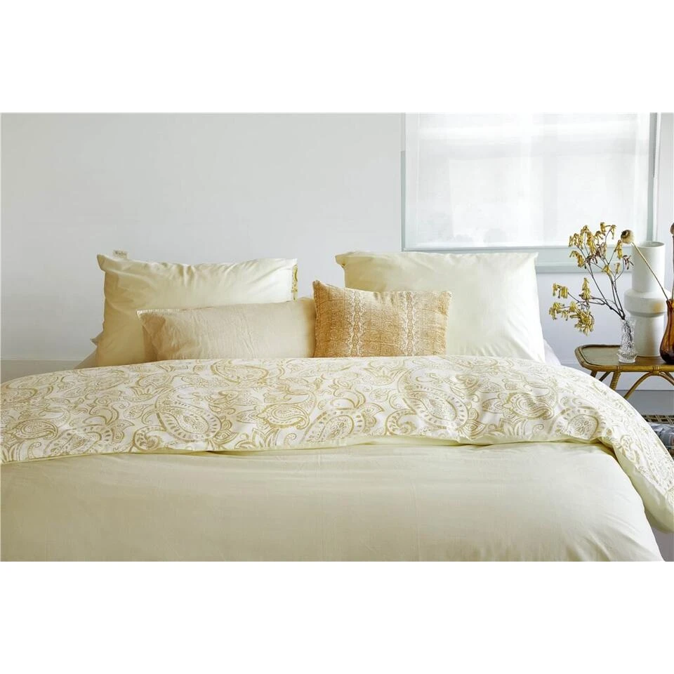 Walra - Dekbedovertrek Perfect Paisley - 200x220 Cm - Geel 5 Walra - Dekbedovertrek Perfect Paisley - 200x220 Cm - Geel - Afbeelding 3