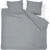 Damai Dekbedovertrek Organic Satijn Grey-1-persoons (140 X 200/220 Cm)