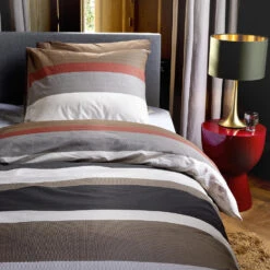 Damai Dekbedovertrek Casa - Katoen - 140x200/220 Cm Casa - Brown -Leen Bakker Winkel 1000034530 0101