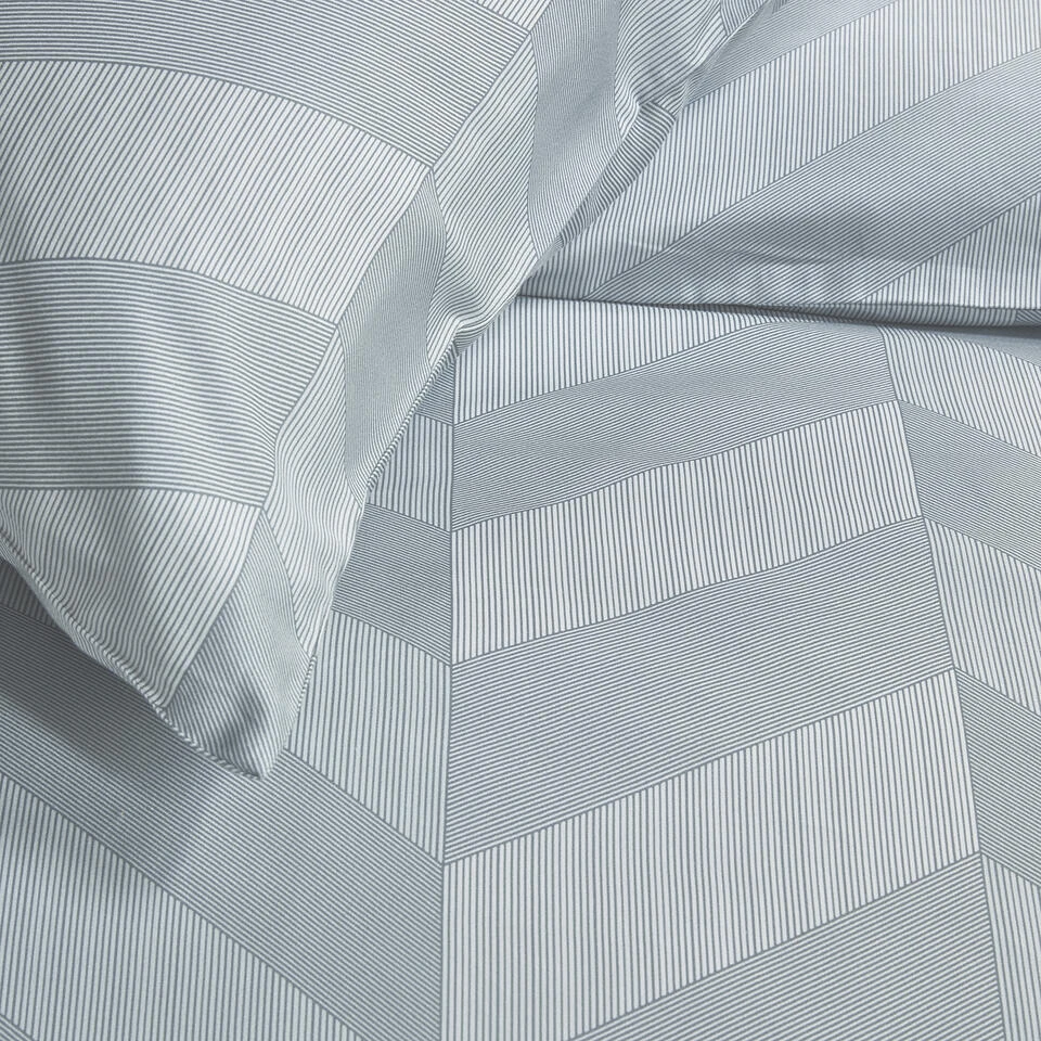 Damai Dekbedovertrek Atomy - Satijn - 260x200/220 Cm - Glacier 6 Damai Dekbedovertrek Atomy - Satijn - 260x200/220 Cm - Glacier - Afbeelding 4