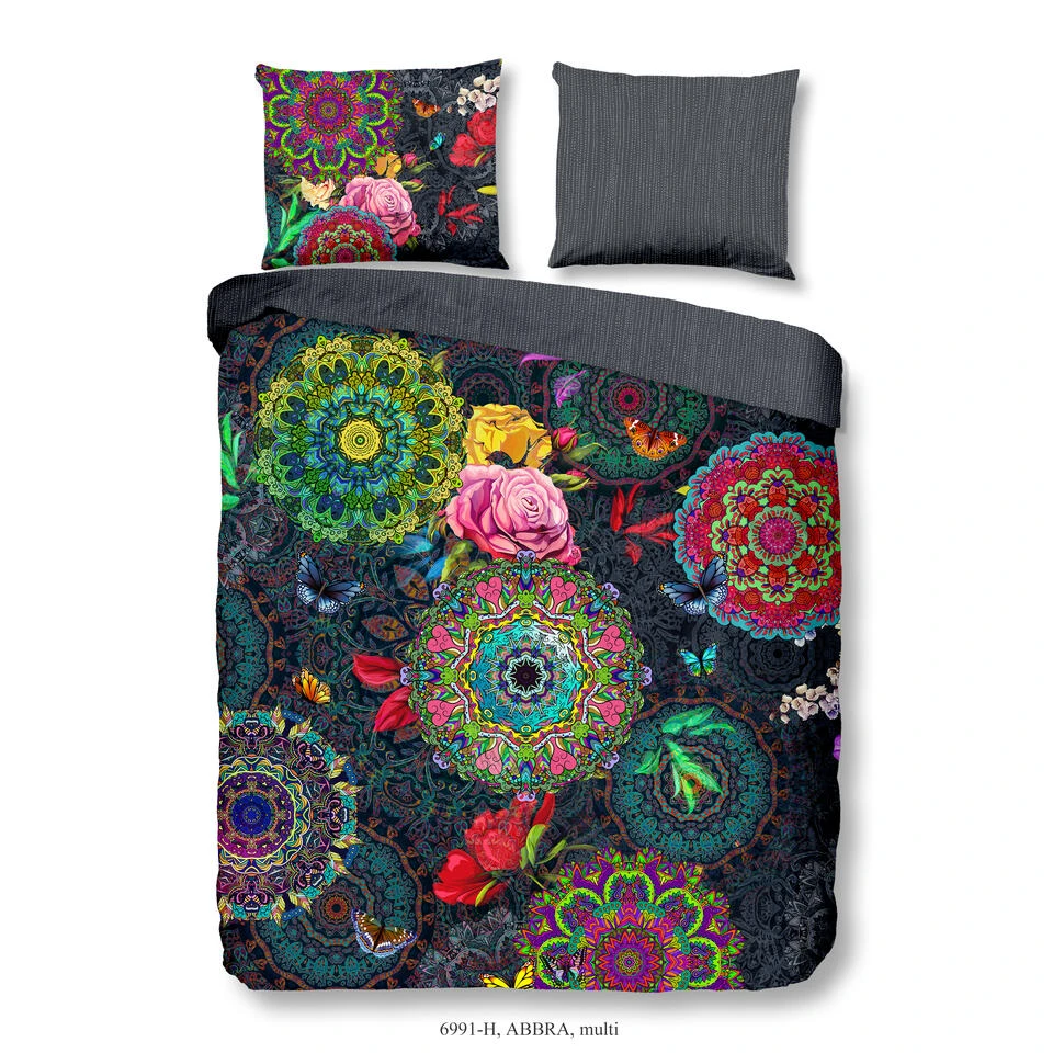 HIP Dekbedovertrek "Abbra" - Multi - (200x220 Cm) 3 HIP Dekbedovertrek "Abbra" - Multi - (200x220 Cm)