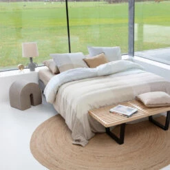 Damai Dekbedovertrek Moore - Satijn - 260x200/220 Cm - Butter Cream -Leen Bakker Winkel 1000034923 0101