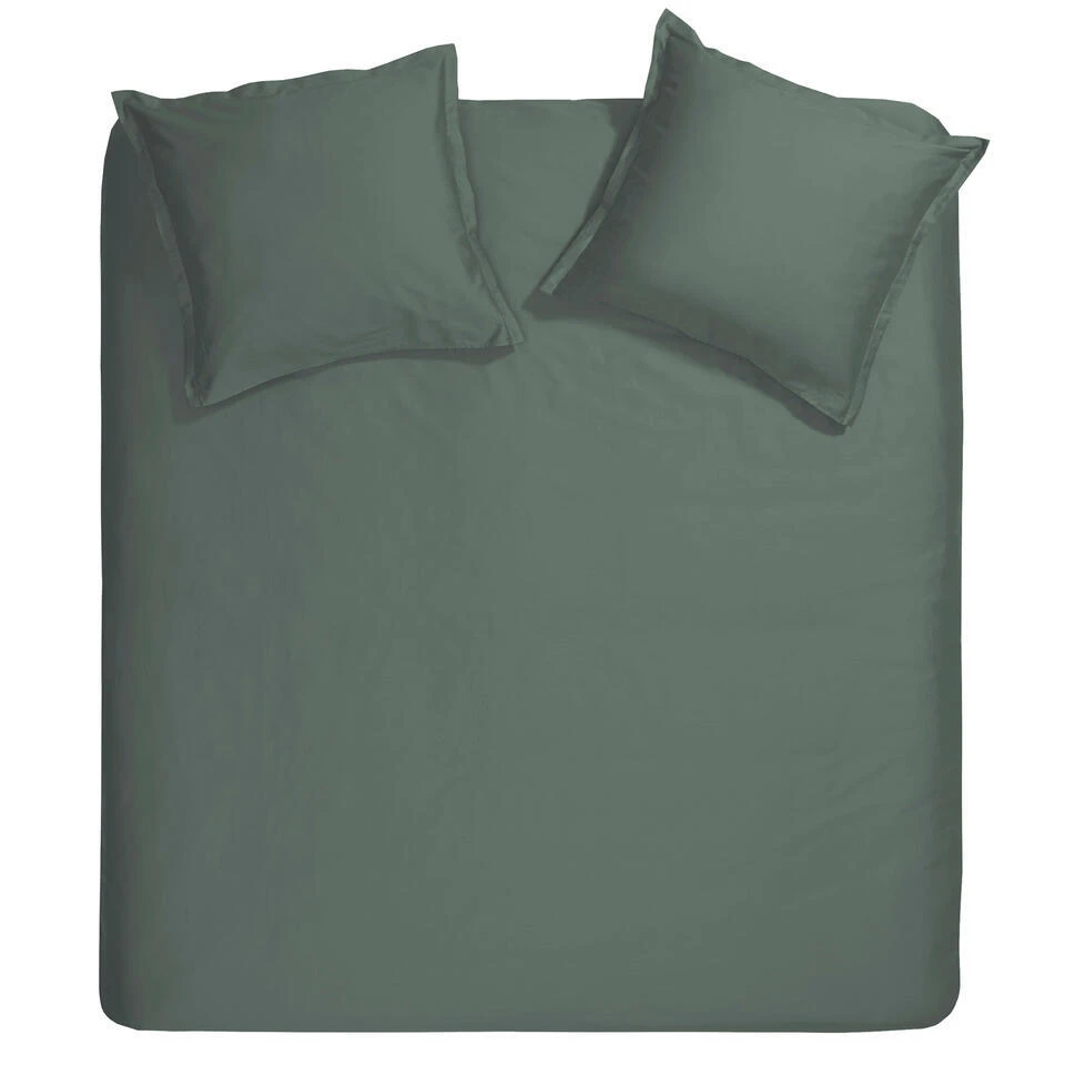 Cinderella Dekbedovertrek Sundays - Satijn - 200x200/220 Cm - Green 3 Cinderella Dekbedovertrek Sundays - Satijn - 200x200/220 Cm - Green
