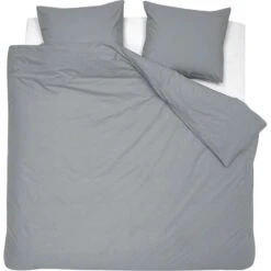 Damai Dekbedovertrek Organic Satijn Grey-2-persoons (200 X 200/220 Cm)