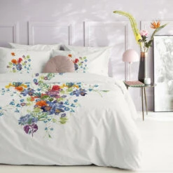 Cinderella Dekbedovertrek Iris - Satijn - 240x200/220 Cm - Off White -Leen Bakker Winkel 1000034995 0101