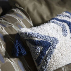 Damai Dekbedovertrek Kente - Katoen - 260x200/220 Cm - Olive Green -Leen Bakker Winkel 1000035135 0103