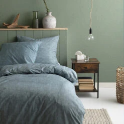 Cinderella Dekbedovertrek Lyn - Katoen - 140x200/220 Cm - Petrol -Leen Bakker Winkel 1000035139 0101