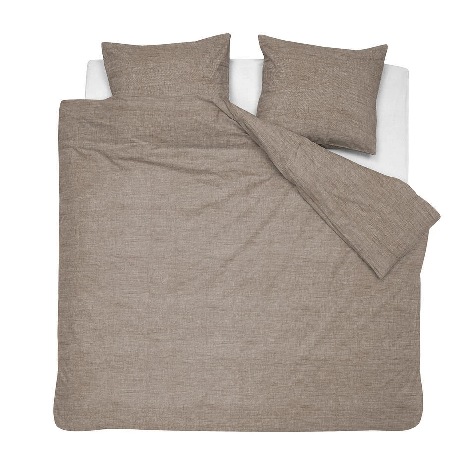 Cinderella Dekbedovertrek Lyn - Katoen - 200x200/220 Cm - Sand 3 Cinderella Dekbedovertrek Lyn - Katoen - 200x200/220 Cm - Sand