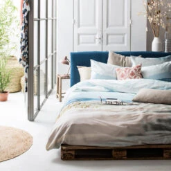 Cinderella Dekbedovertrek Ameland - Satijn - 240x200/220 Cm - Blue -Leen Bakker Winkel 1000035188 0101