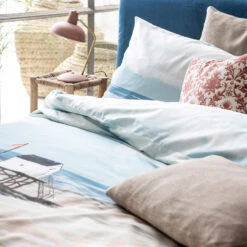 Cinderella Dekbedovertrek Ameland - Satijn - 240x200/220 Cm - Blue -Leen Bakker Winkel 1000035188 0102