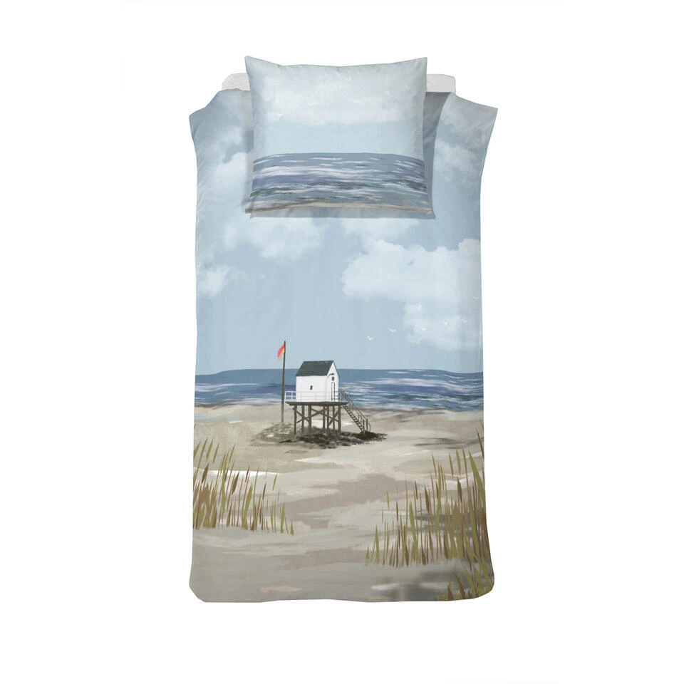 Cinderella Dekbedovertrek Ameland - Satijn - 140x200/220 Cm - Blue 3 Cinderella Dekbedovertrek Ameland - Satijn - 140x200/220 Cm - Blue