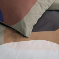 Damai Dekbedovertrek Miro - Katoen - 200x200/220 Cm - Warm Grey -Leen Bakker Winkel 1000035243 0102