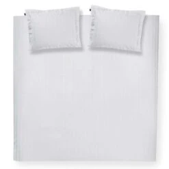 Dekbedovertrek Damai Linea White Satijn-140x200/220 -Leen Bakker Winkel 1000035334 0102