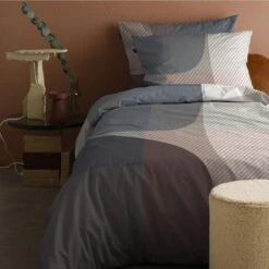 Damai Dekbedovertrek Moore - Satijn - 140x200/220 Cm - Basalt -Leen Bakker Winkel 1000035336 0103