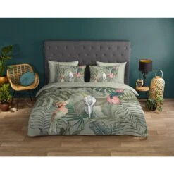 Good Morning Dekbedovertrek "Karel" - Groen - (200x220 Cm) -Leen Bakker Winkel 1000035774 0101