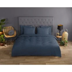 Good Morning Dekbedovertrek "uni Denim" - Blauw - (240x220 Cm) -Leen Bakker Winkel 1000035807 0101