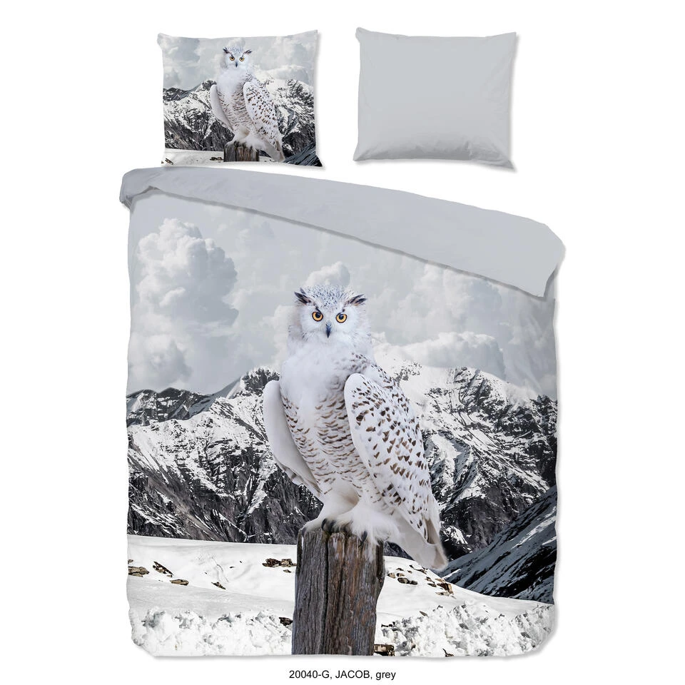 Good Morning Dekbedovertrek "Jacob" - Grijs - (200x220 Cm) 3 Good Morning Dekbedovertrek "Jacob" - Grijs - (200x220 Cm)