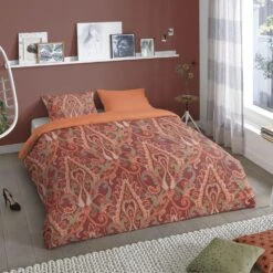 Good Morning Dekbedovertrek "Paula" - Rood - (200x220 Cm) -Leen Bakker Winkel 1000035867 0101