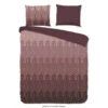 Good Morning Dekbedovertrek "Chevron" - Bordeaux - (140x220 Cm)