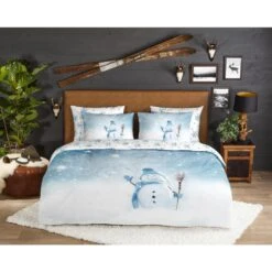 Good Morning Dekbedovertrek "Winter" - Blauw - (200x220 Cm) -Leen Bakker Winkel 1000035893 0101