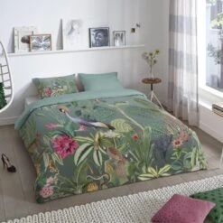Good Morning Dekbedovertrek "Jill" - Groen - (140x220 Cm) -Leen Bakker Winkel 1000035922 0102