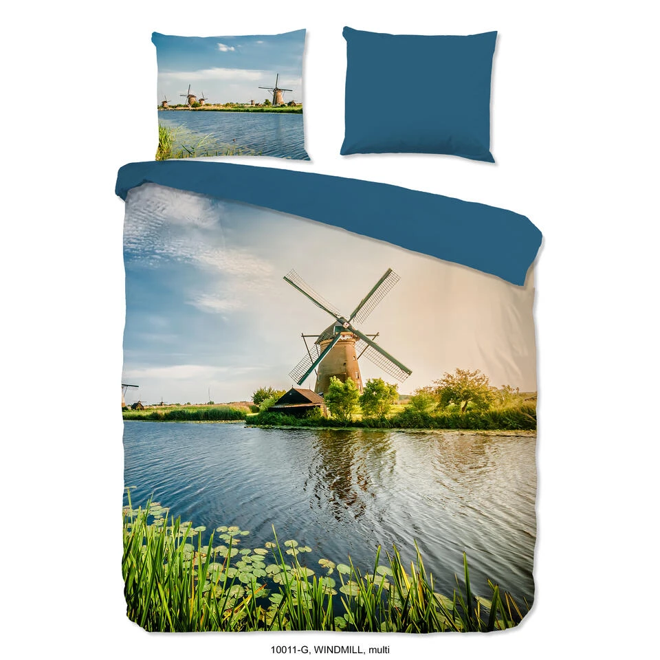 Good Morning Dekbedovertrek "Windmill" - Multi - (200x220 Cm) 3 Good Morning Dekbedovertrek "Windmill" - Multi - (200x220 Cm)
