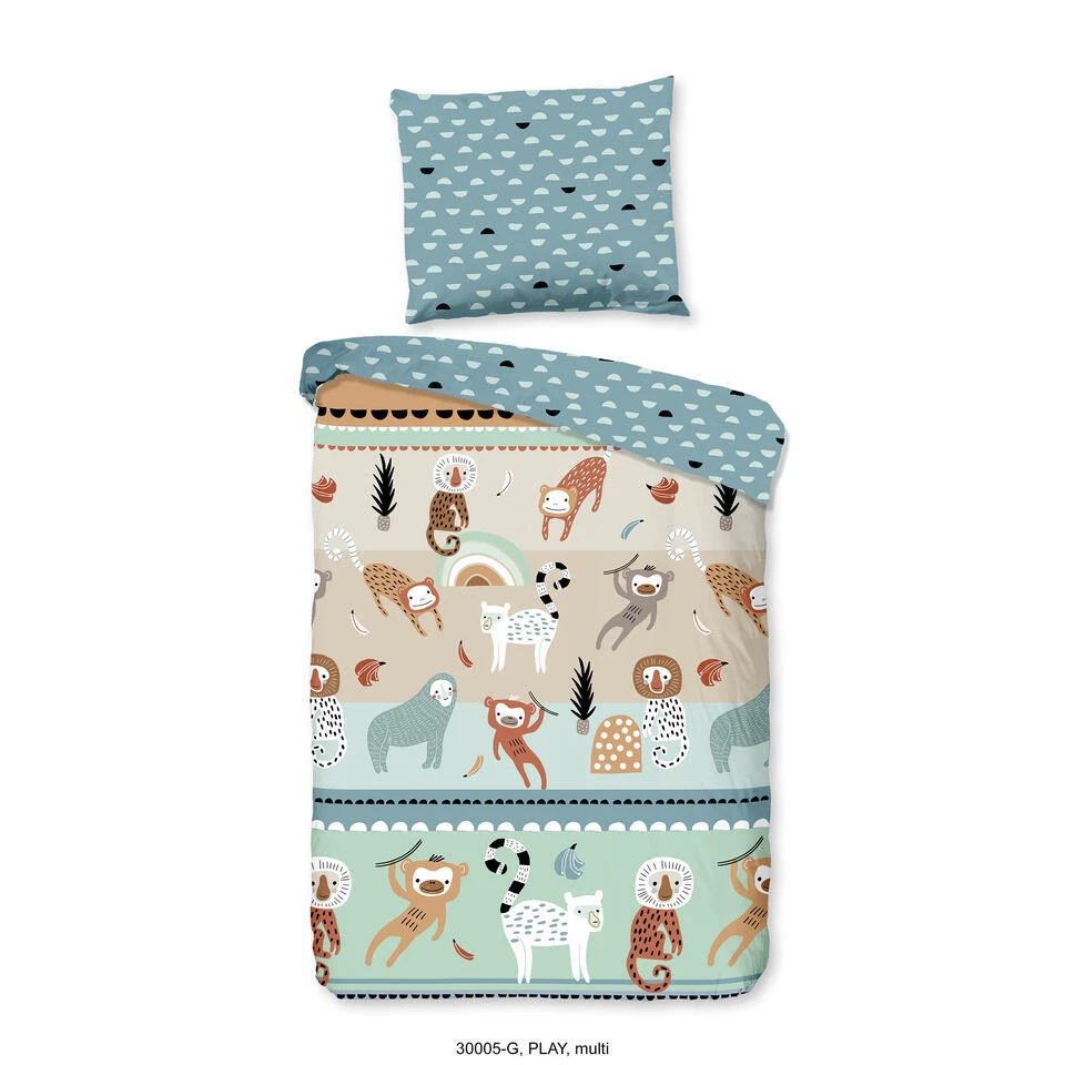 Good Morning Dekbedovertrek "Play" - Multi - (120x150 Cm) 3 Good Morning Dekbedovertrek "Play" - Multi - (120x150 Cm)