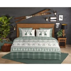 Good Morning Dekbedovertrek "Bjirk" - Groen - (200x220 Cm) 7 Good Morning Dekbedovertrek "Bjirk" - Groen - (200x220 Cm) -Leen Bakker Winkel 1000035962 0101