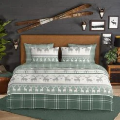 Good Morning Dekbedovertrek "Bjirk" - Groen - (200x220 Cm) 8 Good Morning Dekbedovertrek "Bjirk" - Groen - (200x220 Cm) -Leen Bakker Winkel 1000035962 0102