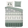 Good Morning Dekbedovertrek "Bjirk" - Groen - (200x220 Cm) -Leen Bakker Winkel 1000035962