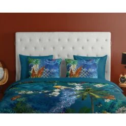 Good Morning Dekbedovertrek "Samantha" - Petrol - (140x220 Cm) 8 Good Morning Dekbedovertrek "Samantha" - Petrol - (140x220 Cm) -Leen Bakker Winkel 1000035982 0110