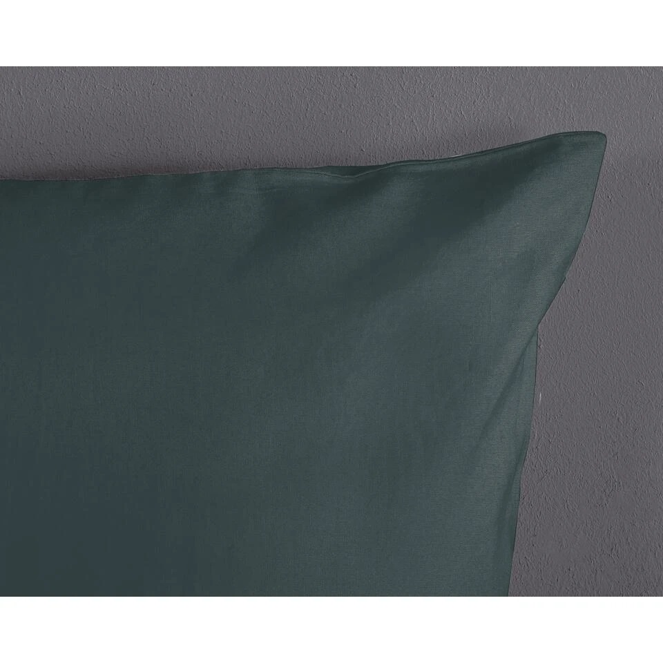 Good Morning Dekbedovertrek "Uni Olive Green" - Groen - (140x220 Cm) 6 Good Morning Dekbedovertrek "Uni Olive Green" - Groen - (140x220 Cm) - Afbeelding 4