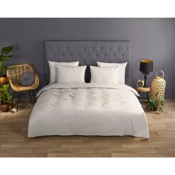 Good Morning Dekbedovertrek "uni L.sand" - Zand - (200x220 Cm) -Leen Bakker Winkel 1000036026 0101