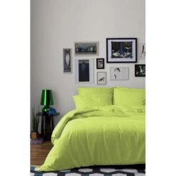 Damai Dekbedovertrek Uni Katoen Lime-240x200/220 7 Damai Dekbedovertrek Uni Katoen Lime-240x200/220 -Leen Bakker Winkel 1000038363 0102