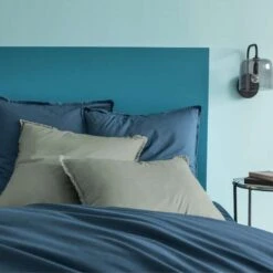 Matt & Rose Set Kussenslopen Blauw - 65 X 65 Cm - Gewassen Katoen -Leen Bakker Winkel 1000038496 0103