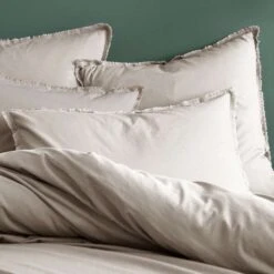 Matt & Rose Set Kussenslopen Beige - 65 X 65 Cm - Gewassen Katoen -Leen Bakker Winkel 1000038501 0101