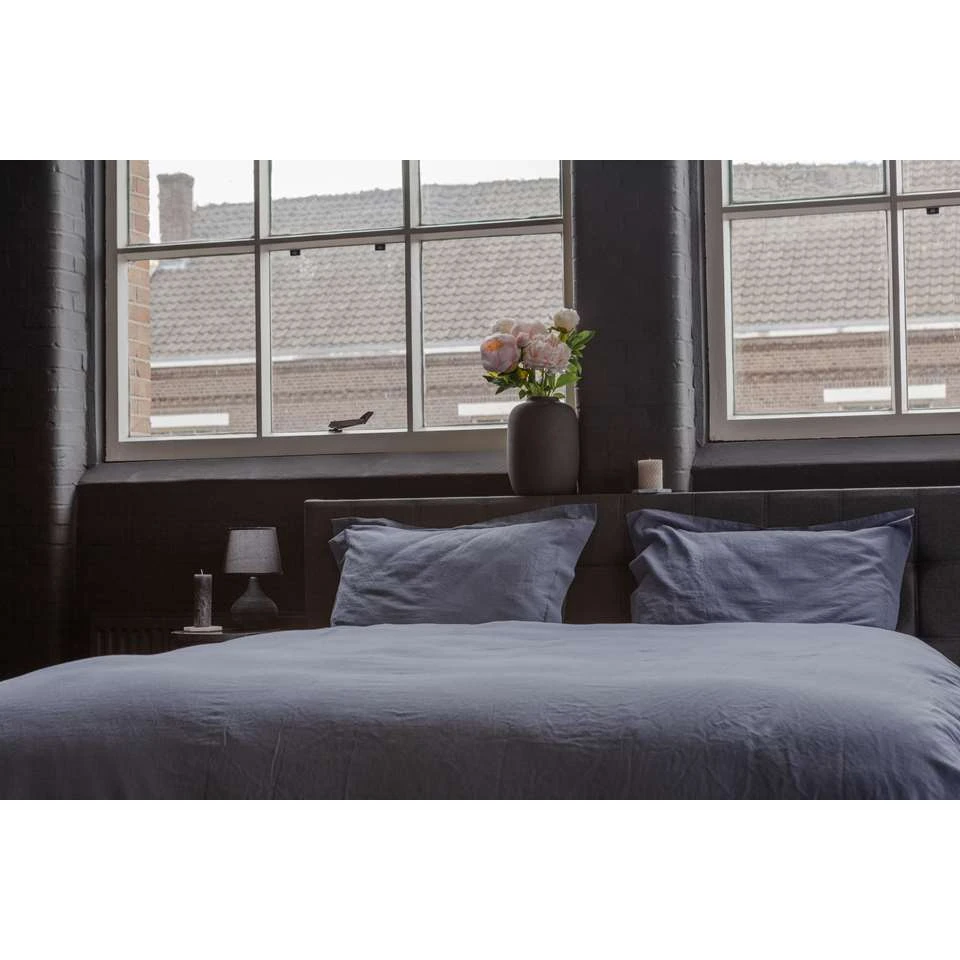 Ten Cate Premium Linnen Dekbedovertrekset - 240x200/220 - Dusty Blue 6 Ten Cate Premium Linnen Dekbedovertrekset - 240x200/220 - Dusty Blue - Afbeelding 4