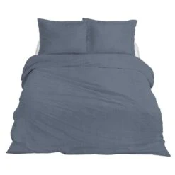 Ten Cate Premium Linnen Dekbedovertrekset - 200x200/220 - Dusty Blue