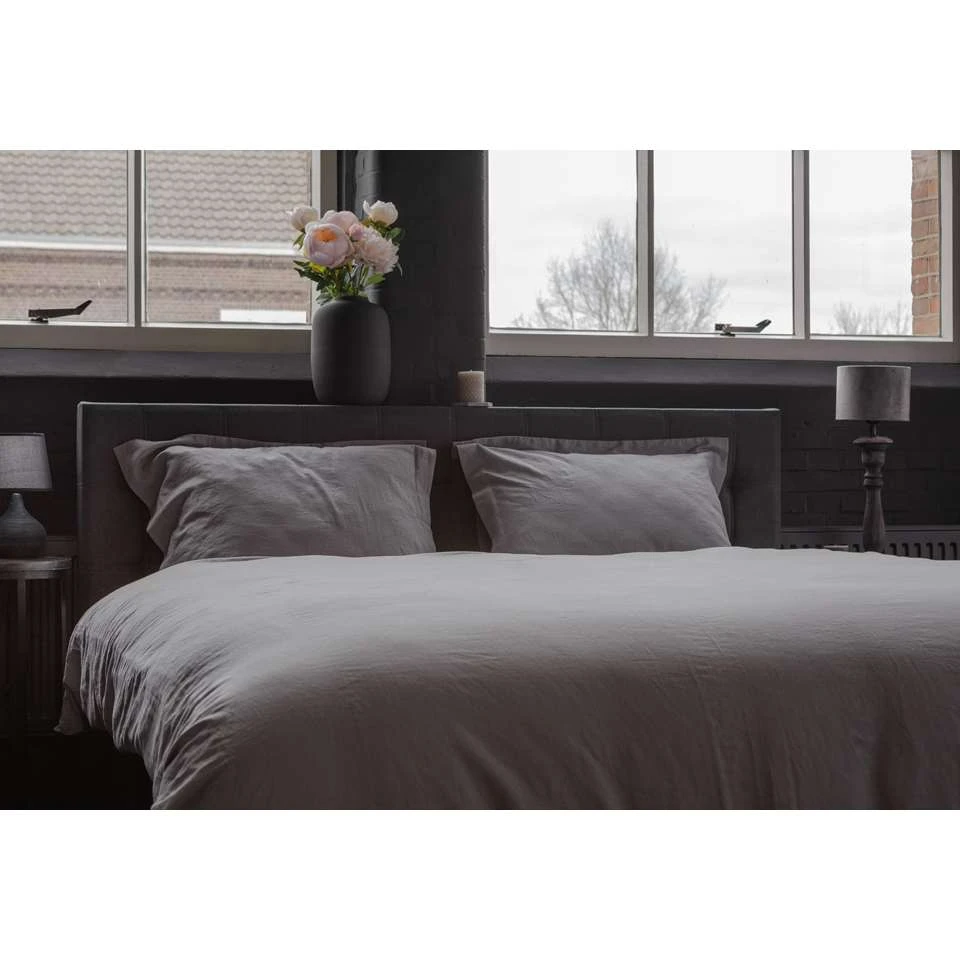 Ten Cate Premium Linnen Dekbedovertrekset - 140x200/220 - Cloudy Grey 6 Ten Cate Premium Linnen Dekbedovertrekset - 140x200/220 - Cloudy Grey - Afbeelding 4