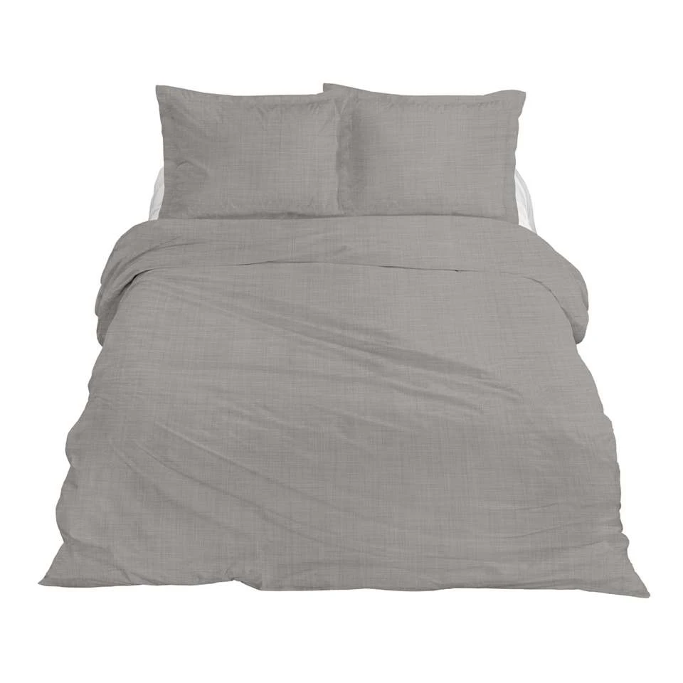 Ten Cate Premium Linnen Dekbedovertrekset - 240x200/220 - Cloudy Grey 4 Ten Cate Premium Linnen Dekbedovertrekset - 240x200/220 - Cloudy Grey - Afbeelding 2