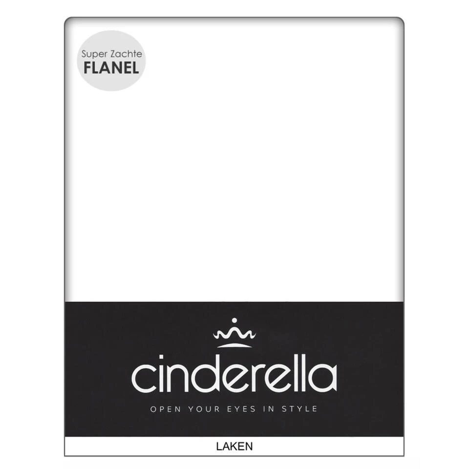 Cinderella Flanellen Lakens Wit-300 X 260 Cm 3 Cinderella Flanellen Lakens Wit-300 X 260 Cm