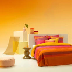 Damai Dekbedovertrek Lucid - Satijn - 240x200/220 Cm - Orange 8 Damai Dekbedovertrek Lucid - Satijn - 240x200/220 Cm - Orange -Leen Bakker Winkel 1000042979 0102