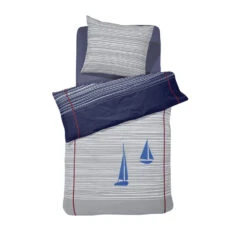 Cinderella Dekbedovertrek Boats - Katoen - 140x200/220 Cm - Deep Blue -Leen Bakker Winkel 1000042982 0101