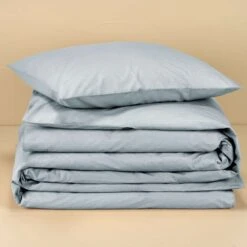 Moodit Dekbedovertrek Basil Stone Blue - Eenpersoons - 140 X 220 Cm - Katoen -Leen Bakker Winkel 1000043537 0103