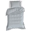 Moodit Dekbedovertrek Basil Stone Blue - Eenpersoons - 140 X 220 Cm - Katoen