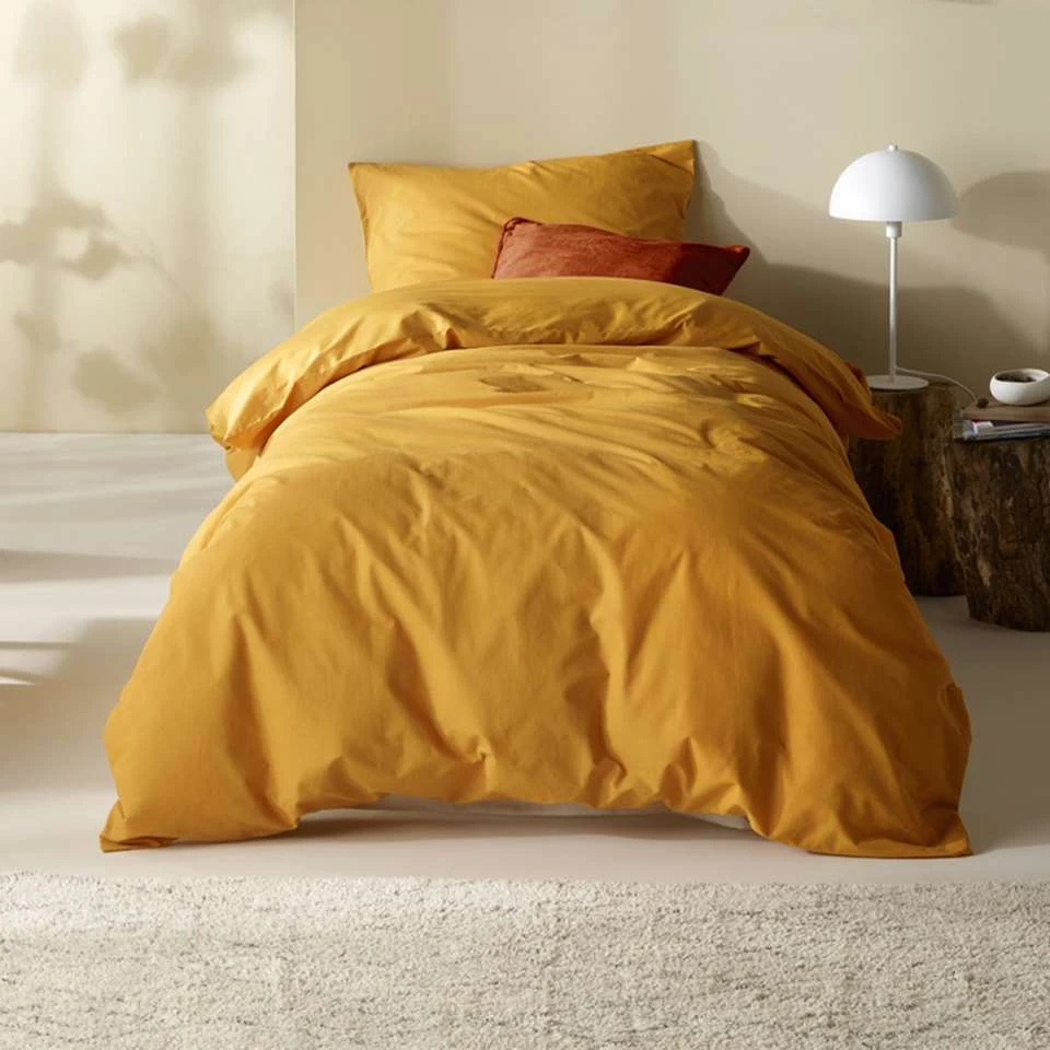 Moodit Dekbedovertrek Basil Sunshine - Eenpersoons - 140 X 220 Cm - Katoen 4 Moodit Dekbedovertrek Basil Sunshine - Eenpersoons - 140 X 220 Cm - Katoen - Afbeelding 2